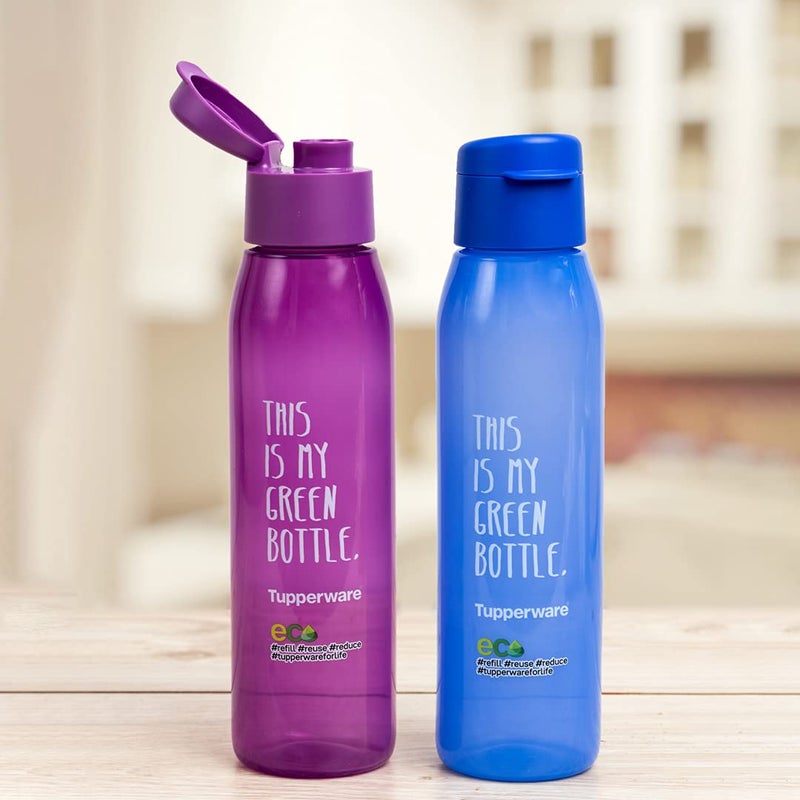 Tupperware Aquasafe Cool n Chic 500ml My Green Bottle 2pc - Image 4